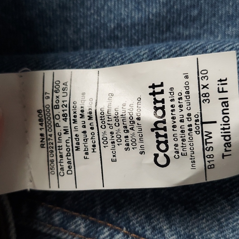 Men's Carhartt jeans - Picture 2 of 4
